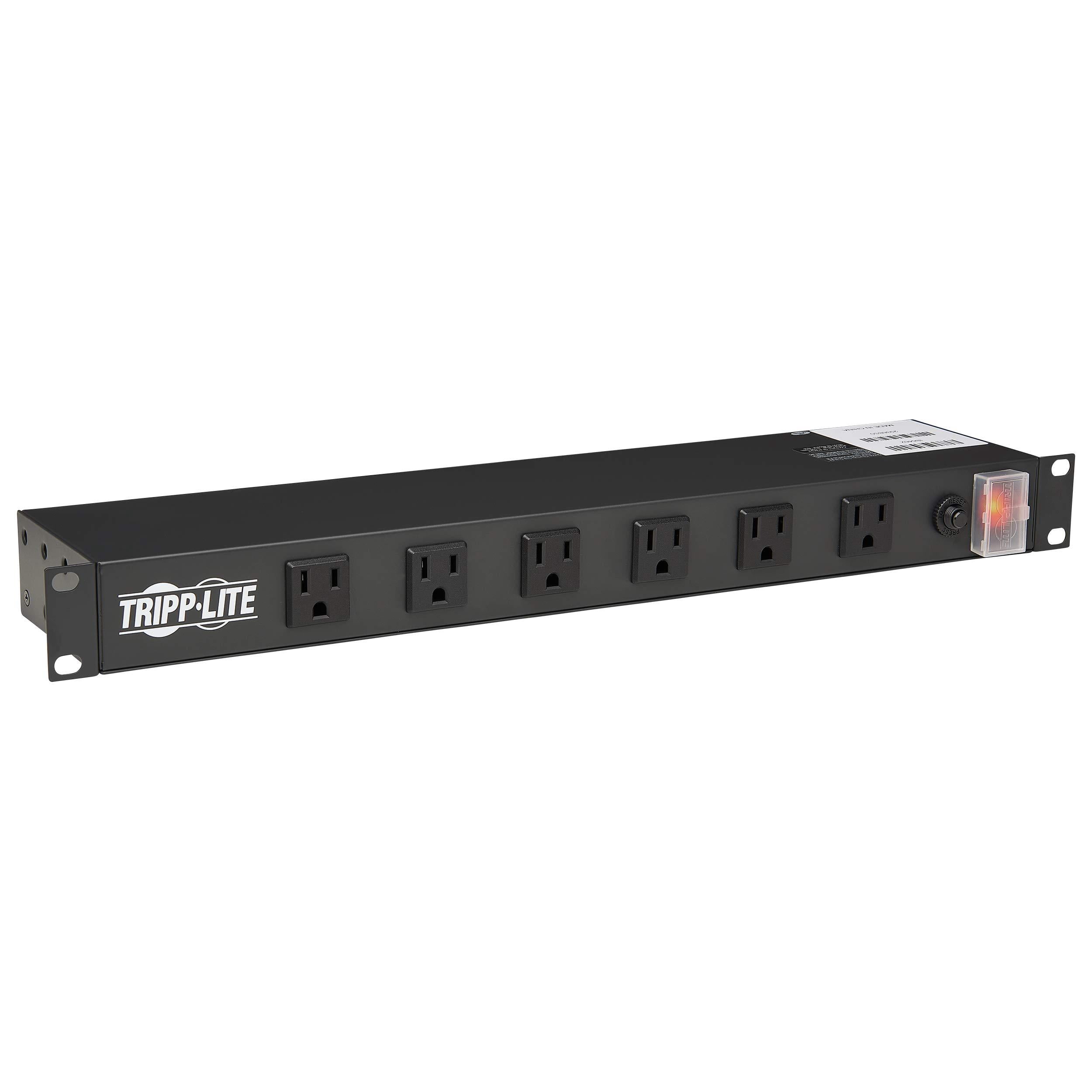 Tripp Lite 12-Outlet Rackmount PDU Power Strip - Right Angle, 15A, 15ft Cord (RS1215-RA)
