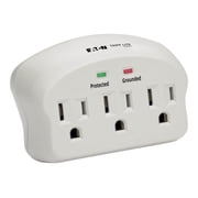 Eaton Tripp Lite Series Protect It! 3-Outlet Surge Protector Direct Plug-In 660 Joules 2 Diagnostic LEDs SK30