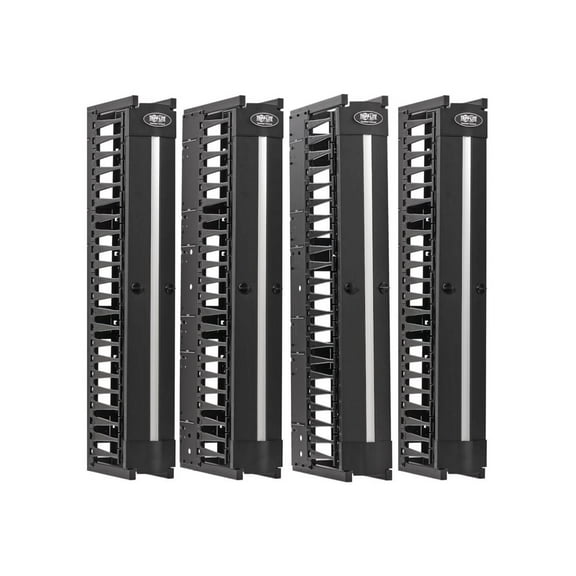 Tripp Lite - SRCABLEVRT6HD2 - Tripp Lite by Eaton High-Capacity Vertical Cable Manager - Deep Double Finger Duct with