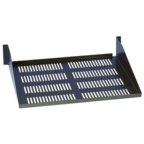 2U RACK ENCLOSURE FIXED SHELF CANTILEVER TOOLLESS MOUNT 4POST