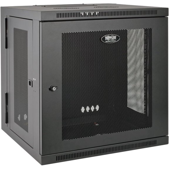 Tripp Lite - SRW12US 12U Wall Mount Rack Enclosure Server Cabinet, Hinged, 20.5" Deep, Switch-Depth (SRW12US) black