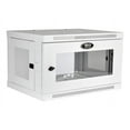 thumbnail image 1 of Eaton Tripp Lite Series 6U Wall Mount Rack Enclosure Server Cabinet White w/ Acrylic Glass Door - Rack cabinet - wall mountable - white - 6U - 19", 1 of 5