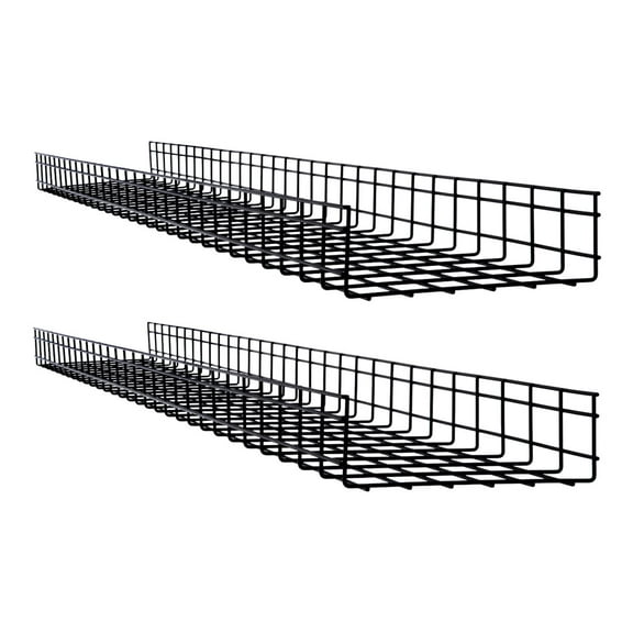 Tripp Lite Wire Mesh Cable Tray (12 in. x 4 in. x 5 ft.) 2-Pack