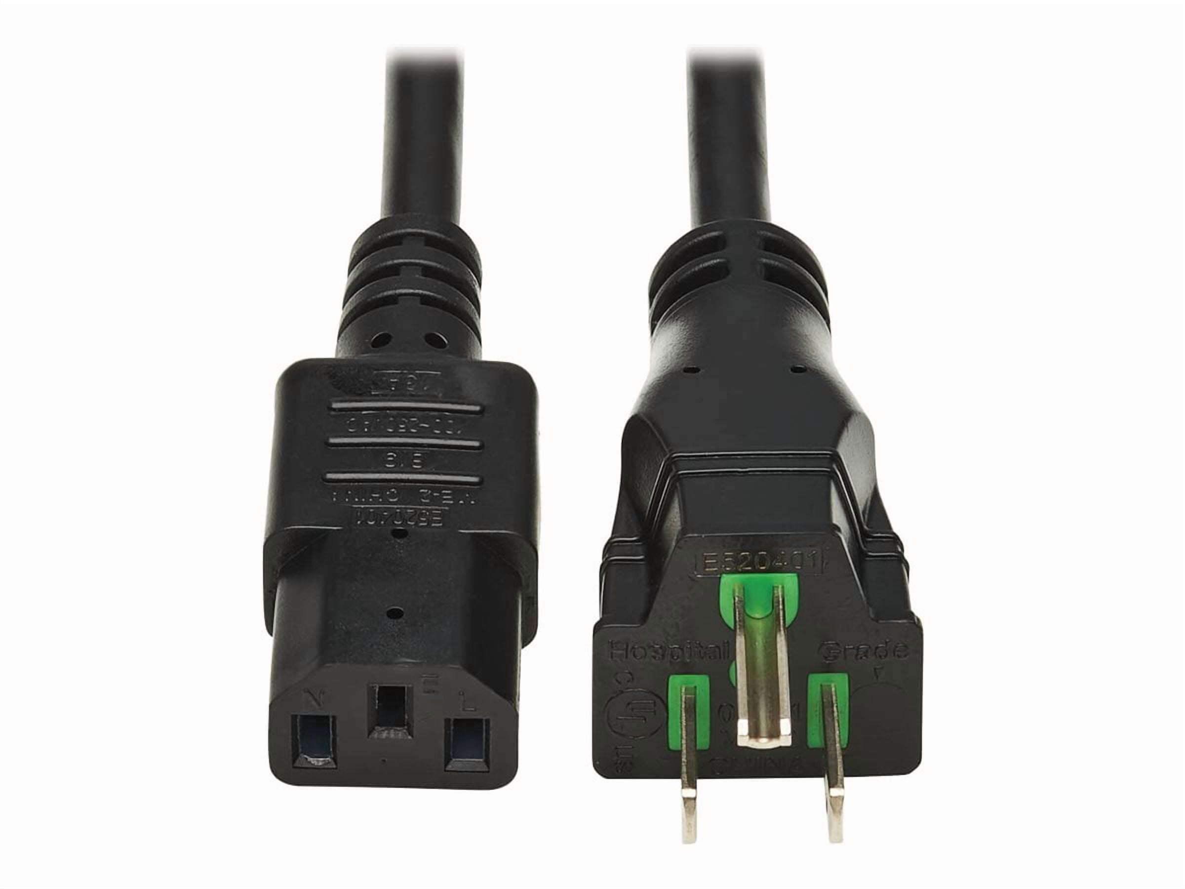 Tripp Lite Safe-IT 25' 5-15P to C13 Hospital Grade Power Cord P006AB025HG