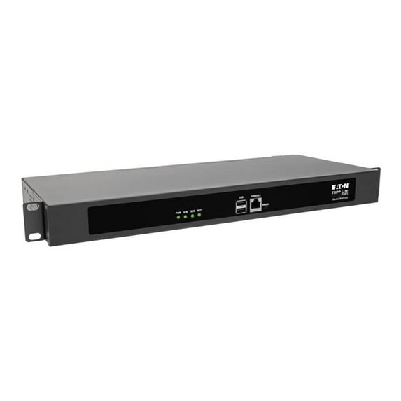 Eaton Tripp Lite Series 16-Port Serial Console Server, USB Ports (2) - Dual GbE NIC, 4 Gb Flash, Desktop/1U Rack, TAA - Console server - 16 ports - 1GbE, RS-232 - 1U - TAA Compliant