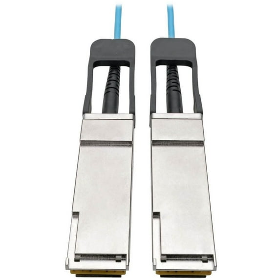 Tripp Lite Series QSFP+ to QSFP+ Active Optical Cable, 40Gb, AOC, M/M, Aqua, 1M