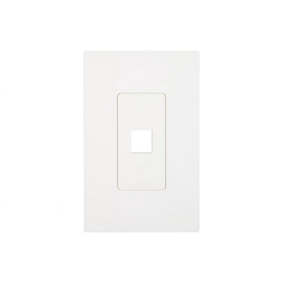 Tripp Lite Single-Gang 1-Port Universal Keystone Wall Plate, Cat5/6/6a, USB, HDMI, DisplayPort, RCA, White (N080-101)