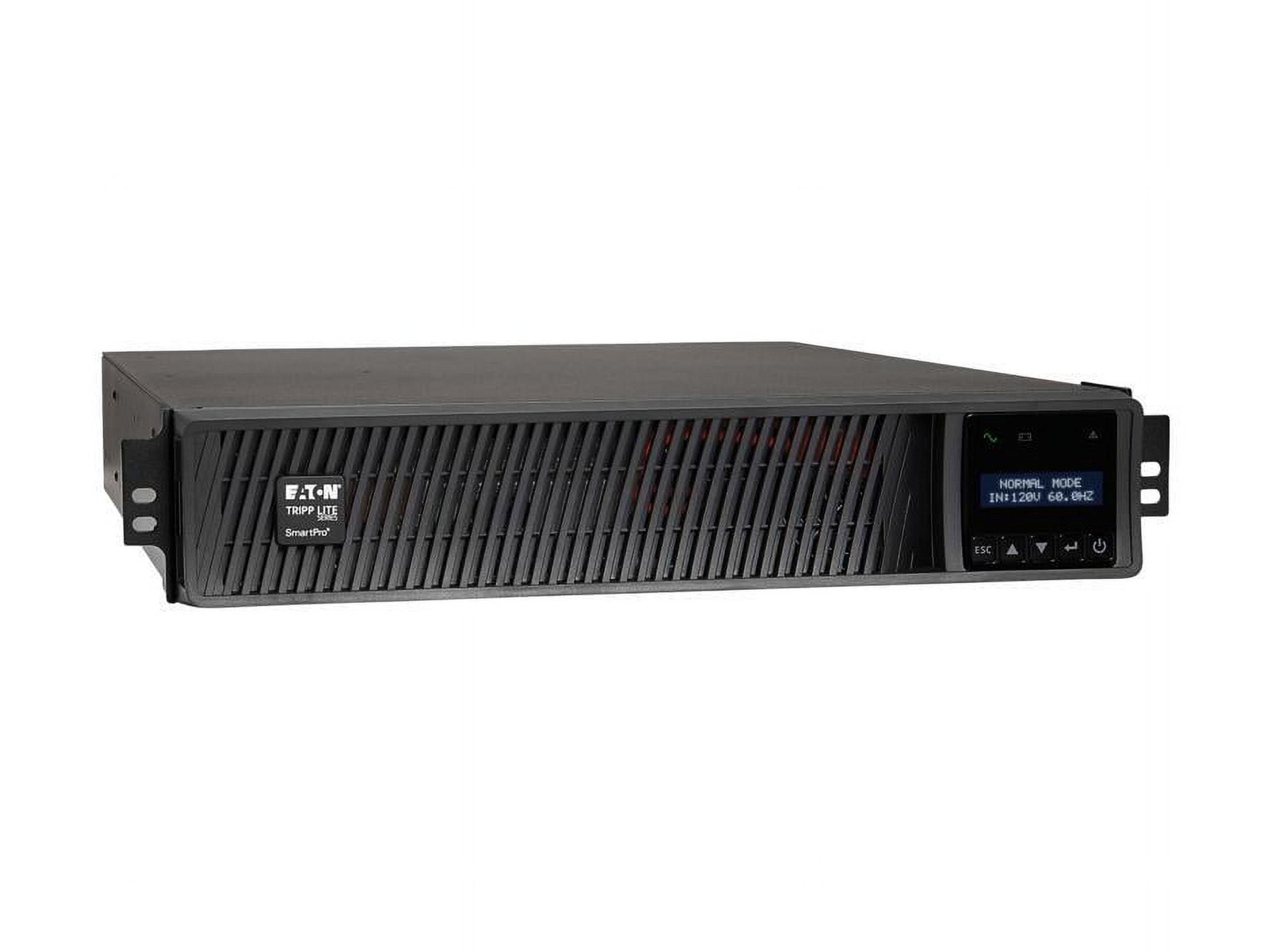 Tripp Lite UPS Smart 2200VA 1920W Rackmount AVR 120V Preinstalled WEBCARDLX Pure Sign Wave USB DB9 SNMP 2URM (SMART2200RMXLN)