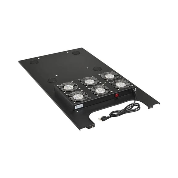 Eaton Tripp Lite Series SmartRack Roof-Mounted Fan Panel for Deep Rack Enclosure Cabinets - Black