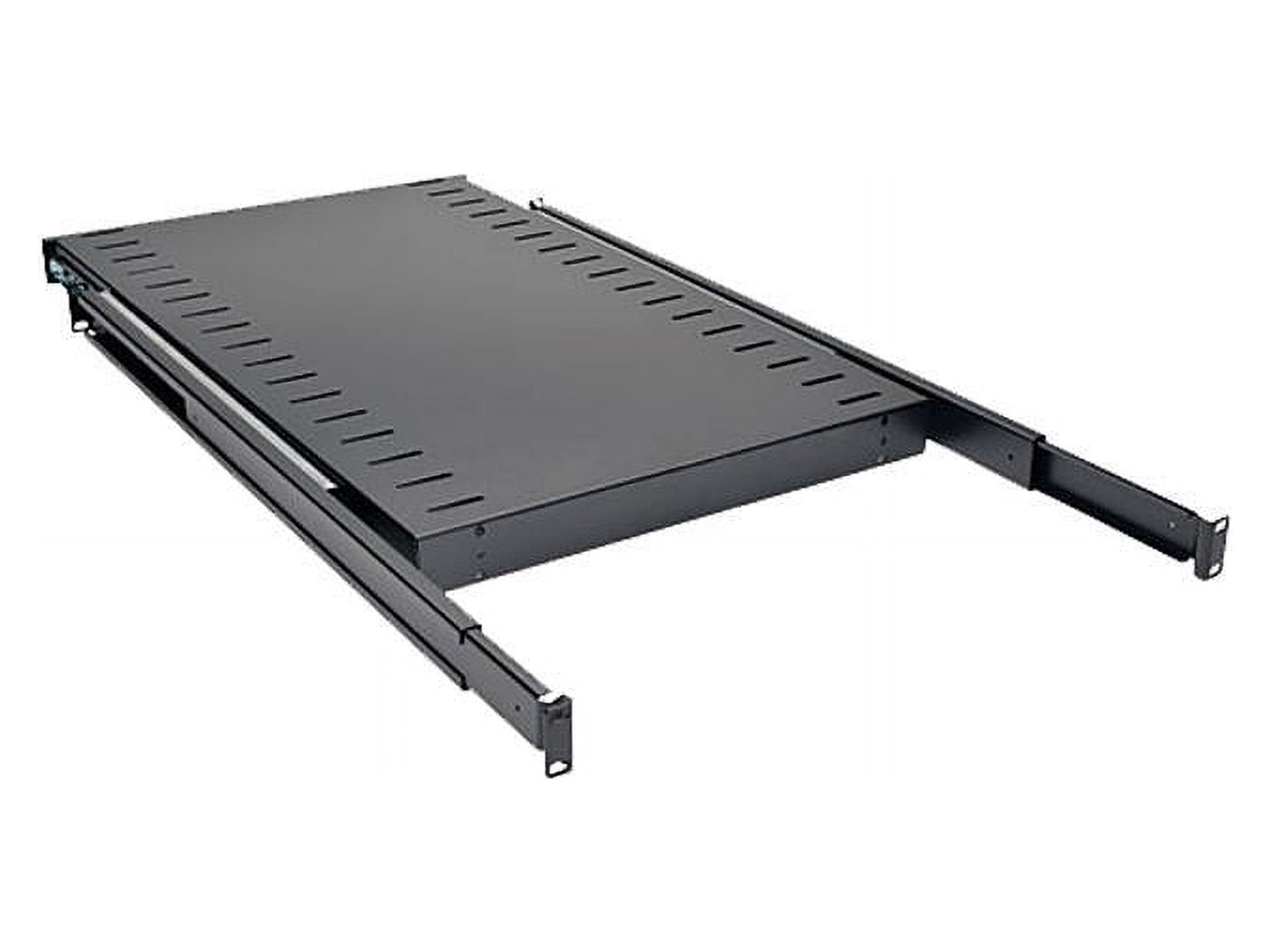 SmartRack 50lb Capacity Black Cold-Rolled Steel Sliding Shelf