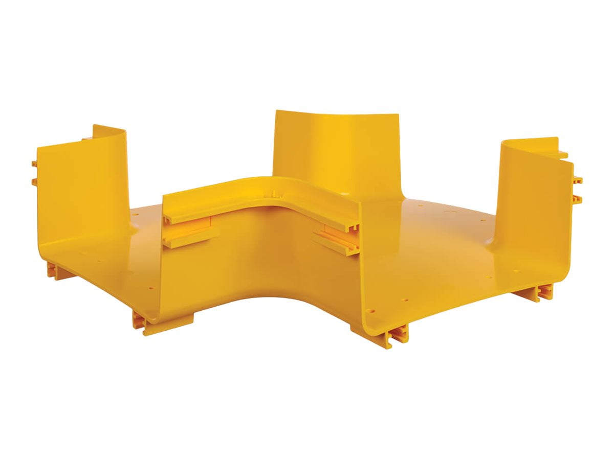Tripp Lite Toolless Horizontal 4-Way Junction for Fiber Routing System, 240 mm (10 in)
