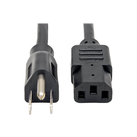 TrippLite 2 ft NEMA 5-15P to IEC-320-C13 18AWG Power Cord - 5 Packs
