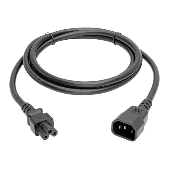 Tripp Lite Standard Laptop Power Adapter Cord 2.5A, 18AWG (IEC-320-C14 to IEC-320-C5) 6-in.(P014-06N)