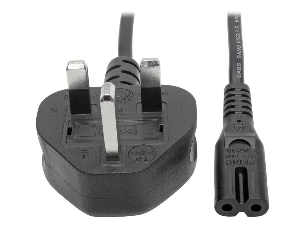 Tripp Lite Standard U.K. Computer Power Cord C7 to BS1363 P061006