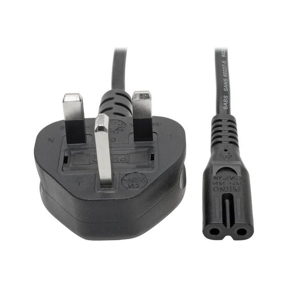 Tripp Lite Standard U.K. Computer Power Cord C7 to BS1363 P061006