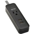 thumbnail image 1 of Tripp Lite Surge Protector Power Strip 1-Outlet with 2 USB Ports 2.1A 4ft Cord (tlp104usb), 1 of 7