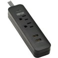 thumbnail image 1 of Tripp Lite Surge Protector Power Strip 2-Outlet 2 USB Ports 2.1A TLP206USB, 1 of 7