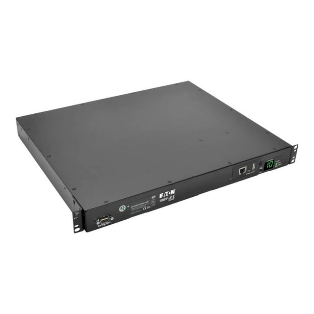 Eaton Tripp Lite Series PDU Switched ATS 2/2.4KW 200/240V 10 C13 2 C14 3.6M Cords 1URM - Horizontal rackmount - power distribution unit (rack-mountable) - 10 A - AC 200/208/220/230/240 V - 2.4 kW - Ethernet 10/100 - input: IEC 60320 C14 - output connectors: 10 (power IEC 60320 C13) - 1U - 19" - TAA Compliant