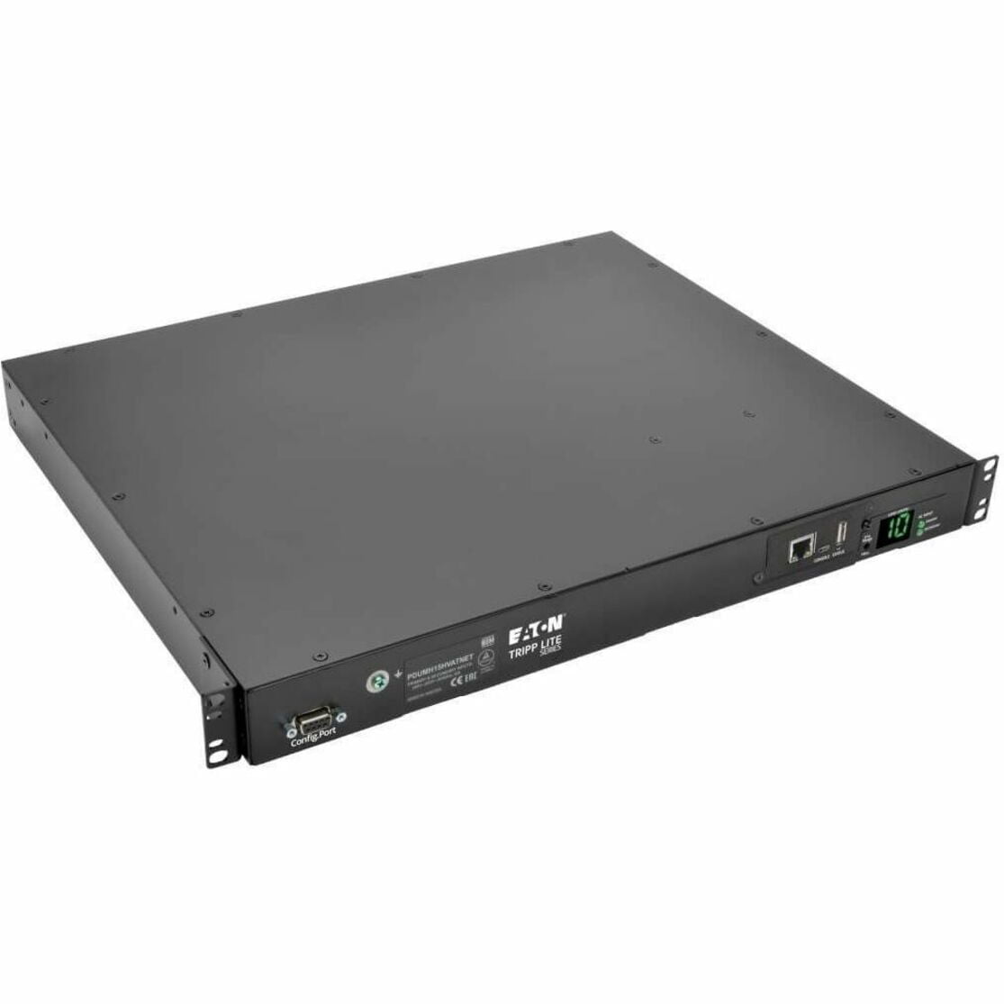 Tripp Lite Switched PDU with ATS, 200 – 240V Outlets (10 C13), 2 C14 Inlets, 3.6 m Cords, 1U Rack-Mount Power, TAA (PDUMH15HVATNET)
