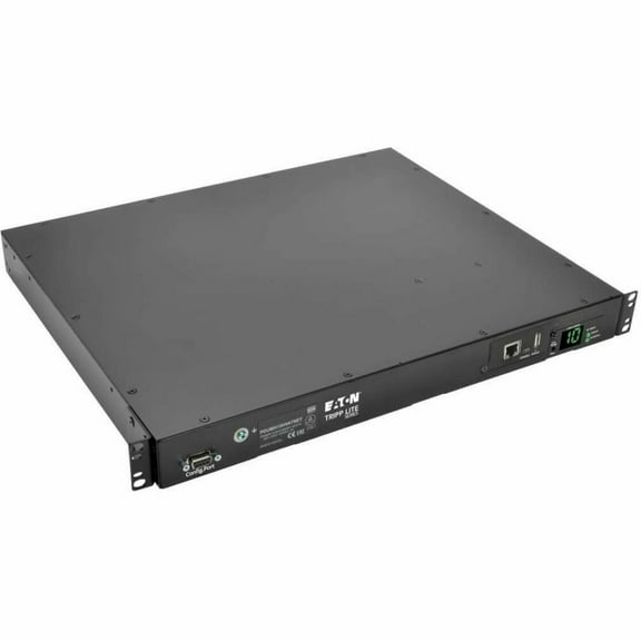 Tripp Lite Switched PDU with ATS, 200  240V Outlets (10 C13), 2 C14 Inlets, 3.6 m Cords, 1U Rack-Mount Power, TAA (PDUMH15HVATNET)