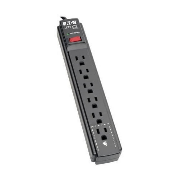 Tripp Lite TLP615B Protect It! 6-Outlet Surge Protector, 15ft Cord