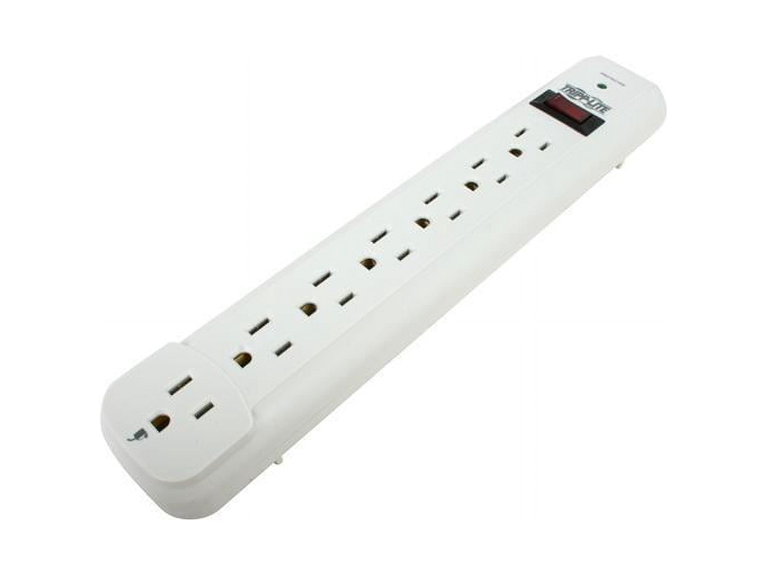 Silver 7-Outlet Surge Protector with 12 ft Cord