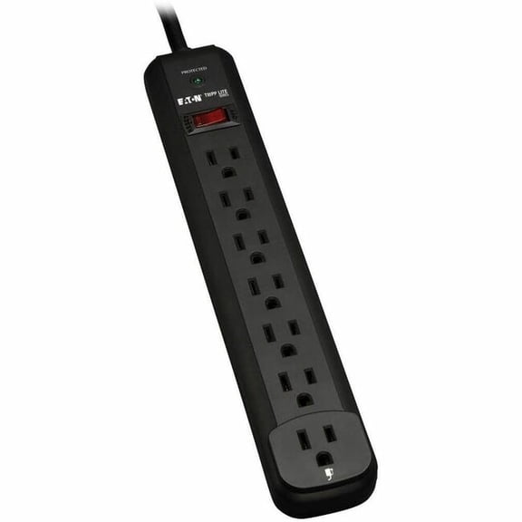 Tripp Lite TLP712B 7 Outlets 1080 Joules 12 Feet Cord Black Protect It! Surge Suppressor
