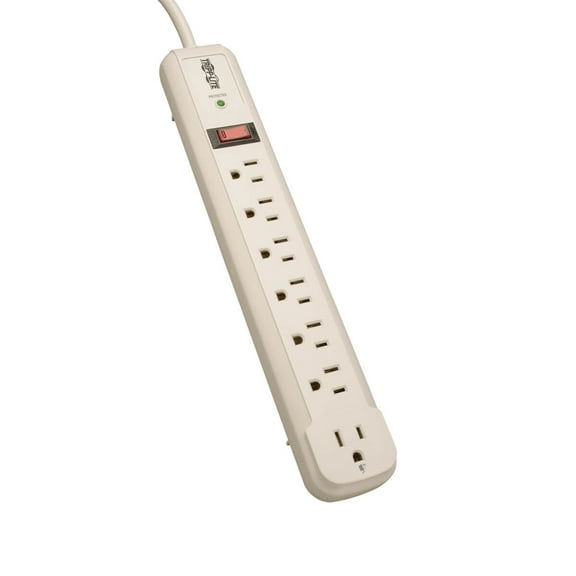 Tripp Lite TLP74R Protect It! 7-Outlet Surge Protector, 4ft Cord