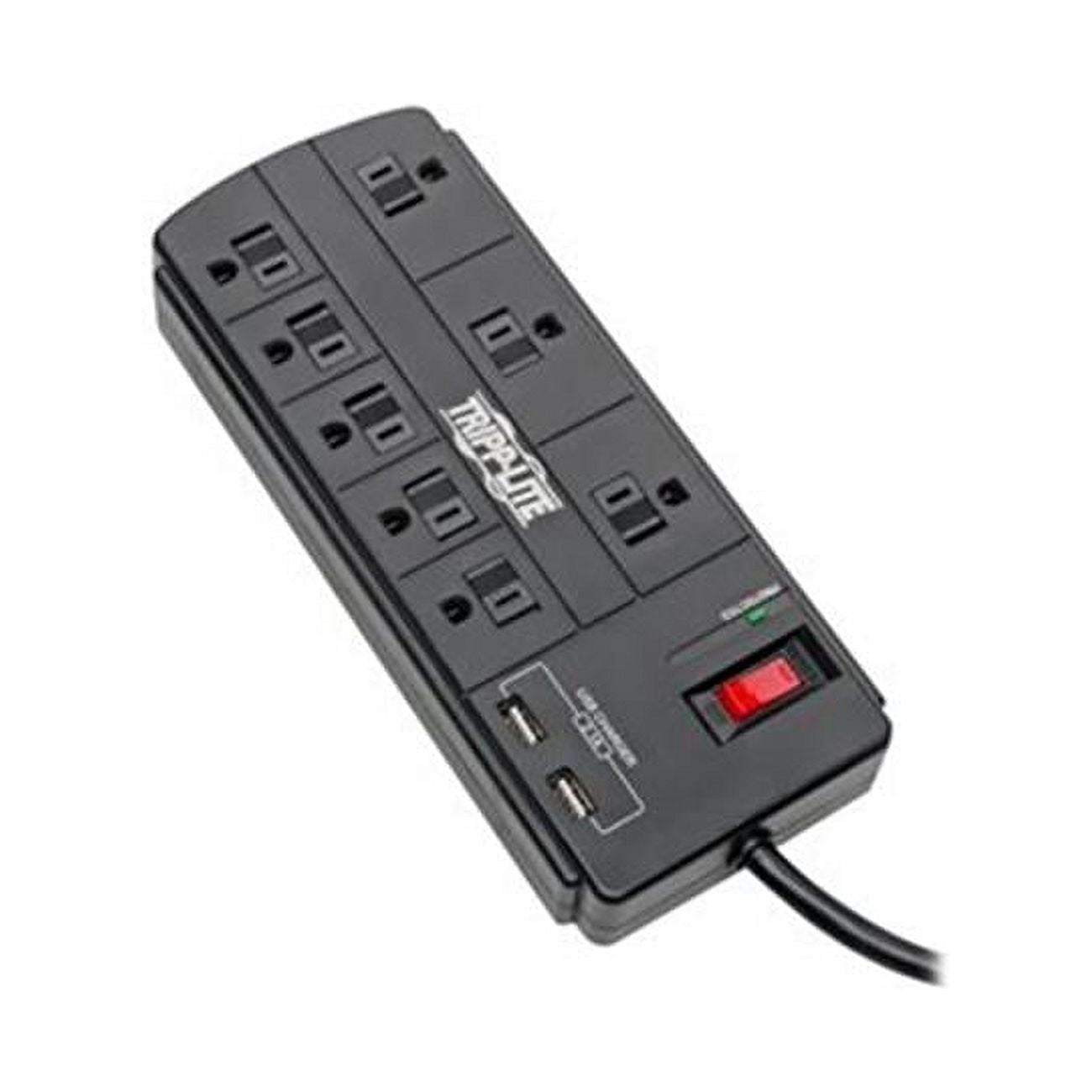 Tripp Lite TLP88USBB Protect It! 8-Outlet Surge Protector with 2 USB ...