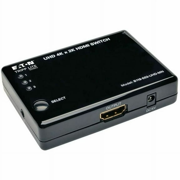 Tripp Lite, TRPB119003UHDMN, 3-Port HDMI Switch, 1