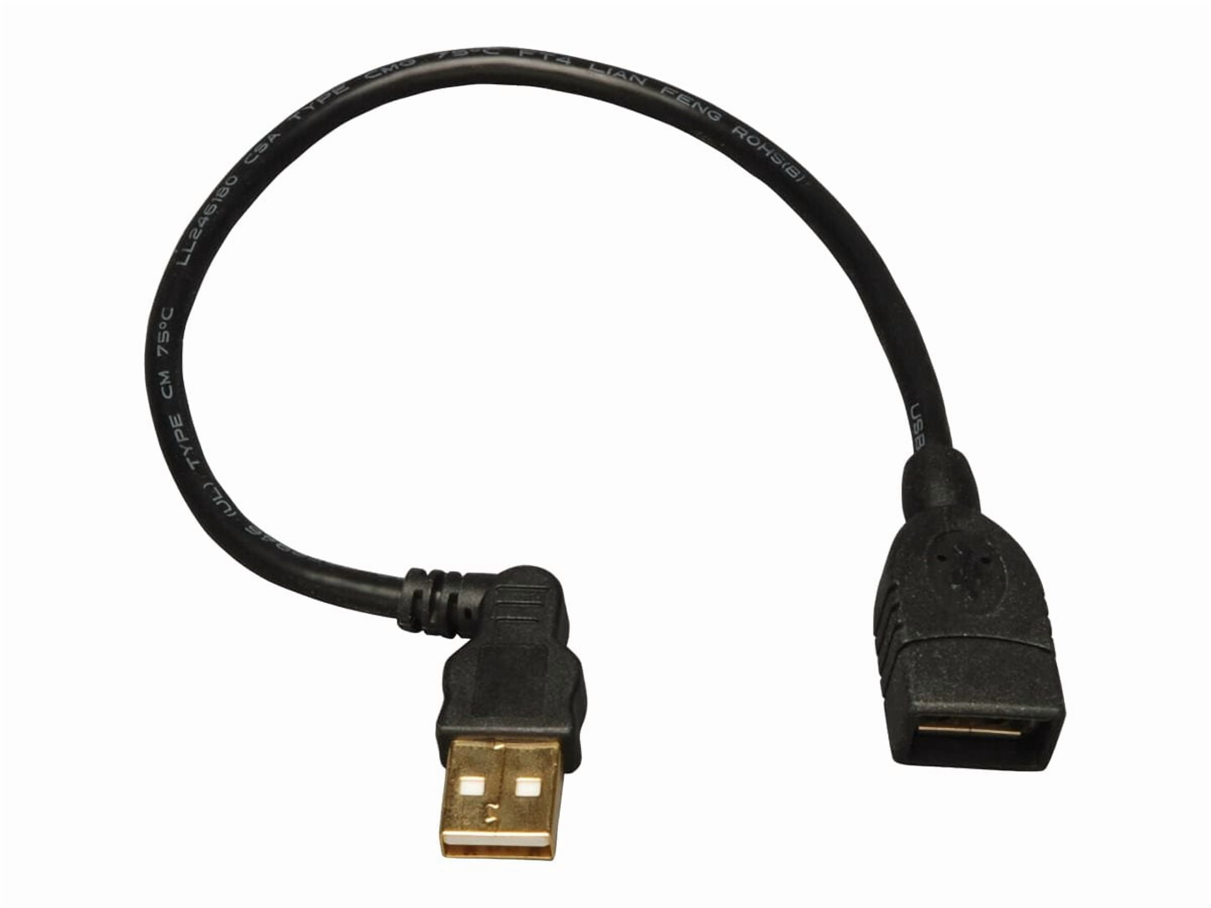 Tripp Lite U005-10I Black USB Right Angle Extension Cable