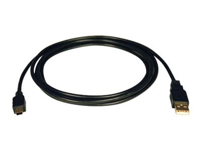 Tripp Lite U030-003 Black USB2.0 A Male to 5Pin Mini-B Male Gold Device Cable