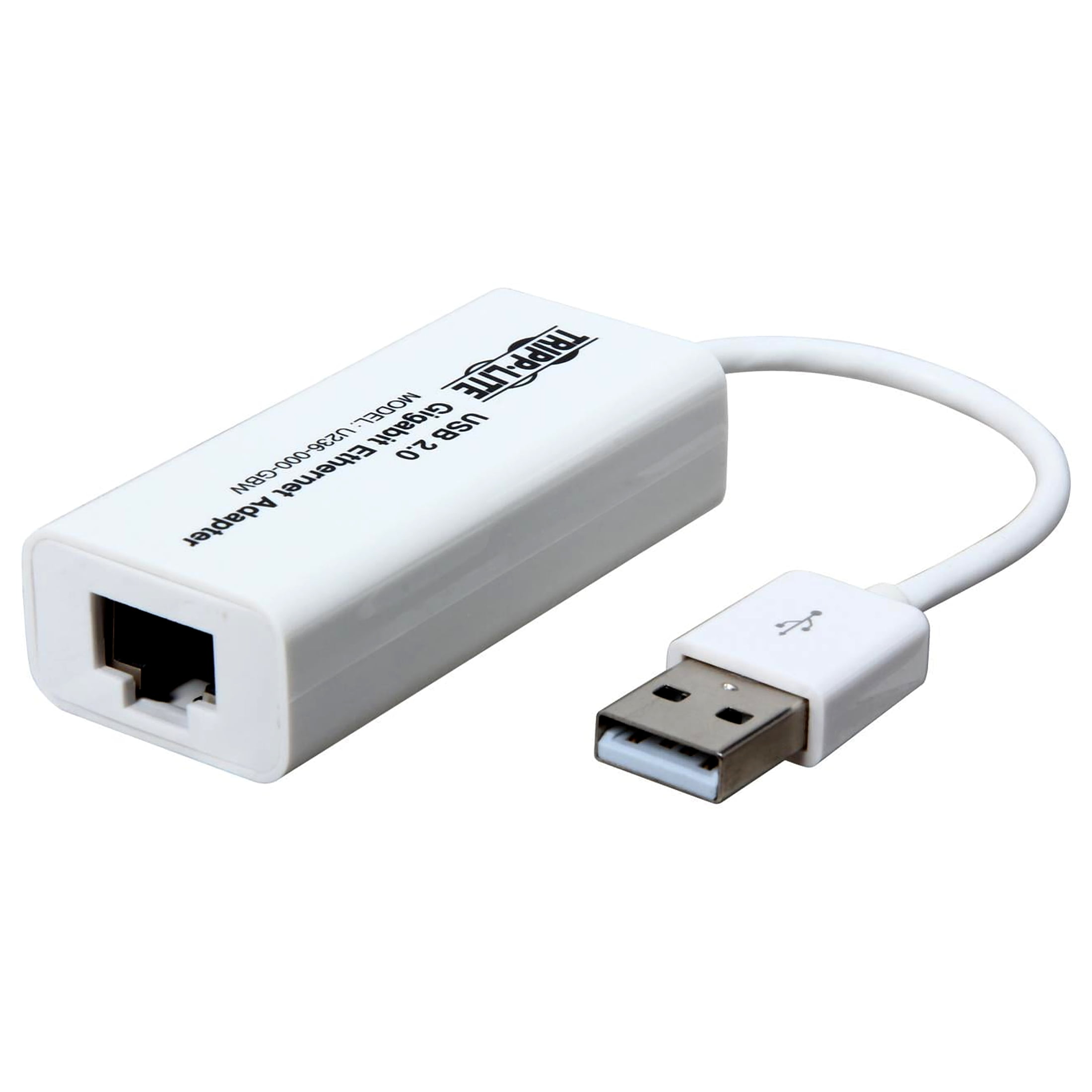 Tripp Lite Usb 2.0 Hi-speed To Gigabit Ethernet Nic Network Adapter White