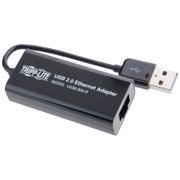 Tripp Lite Usb 2.0 Hi-speed To Gigabit Ethernet Nic Network Adapter White 10/100 Mbps - Network Adapter - Usb 2.0 - 10/100 Ethernet - Black