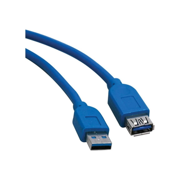 Tripp Lite U324-006 6 ft. Blue USB 3.0 SuperSpeed Extension Cable (AA M/F), 6 ft.