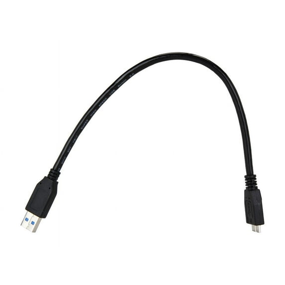 Tripp Lite U326-001-BK USB 3.0 SuperSpeed Device Cable A to Micro B M/M Black, 1 ft.