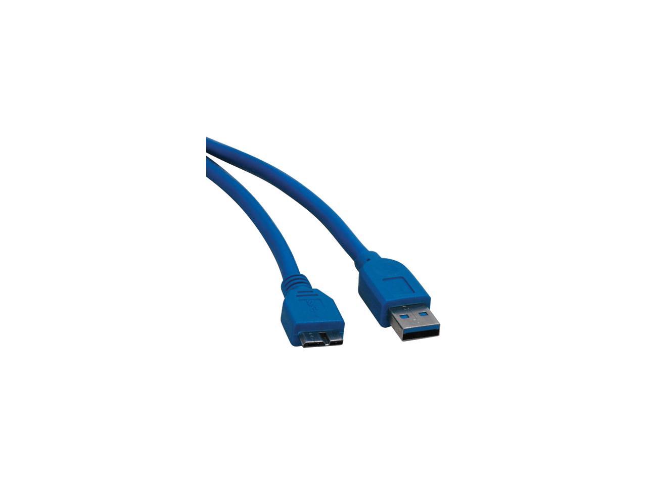 Tripp Lite U326-003 Blue USB 3.0 Super Speed Device cable (A Male to Micro - B Male) - image 1 of 3