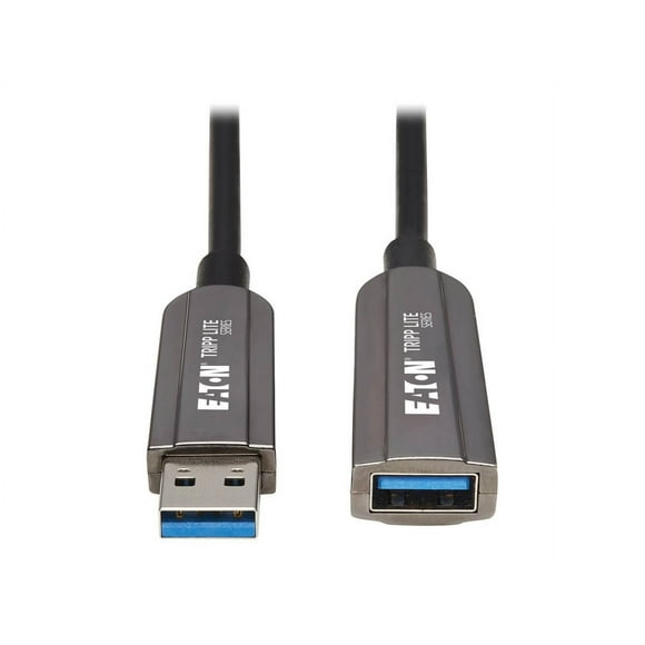 Tripp Lite U330F-20M-G1 Fiber Optic Extension Data Transfer Cable - 65 ft Fiber Optic Data Transfer Cable for Computer, Server, External Hard Drive, Surveillance Camera, Hub, Wall Charger, Home Theate