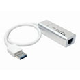 thumbnail image 1 of Tripp Lite Usb 3.0 Superspeed To Gigabit Ethernet Nic Network Adapter Rj45 10/100/1000 Aluminum White - Network Adapter - Usb 3.0 - Gigabit Ethernet - Silver, 1 of 6