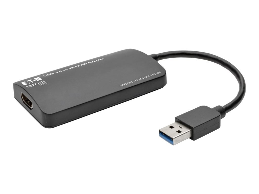 Tripp Lite Usb 3.0 Superspeed Hdmi Dual Monitor Graphics Card Adapter 4kx2k - 1 X Hdmi - Pc, Mac (u344-001-hd-4k)