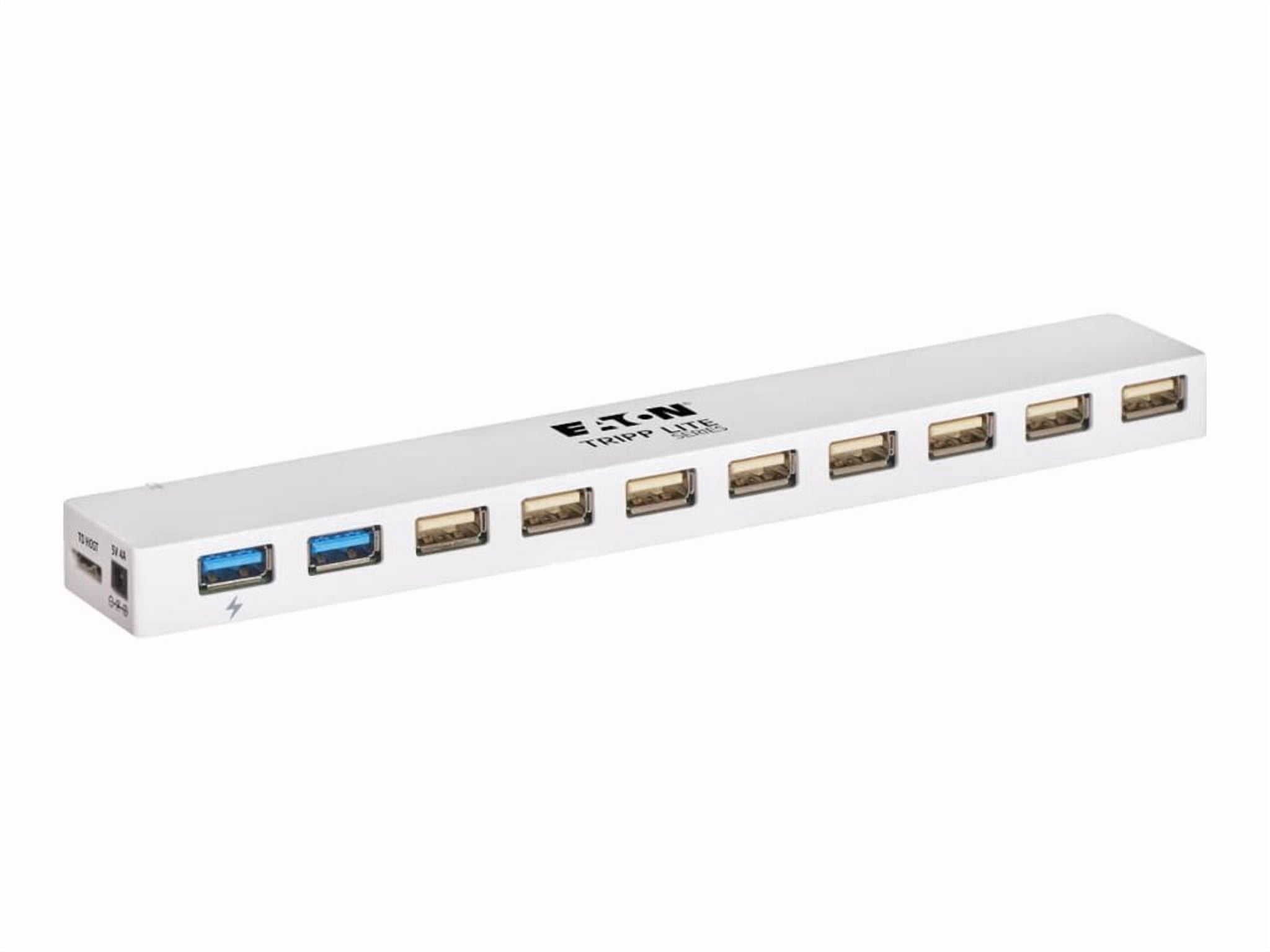 Tripp Lite 10-port 3.0 / 2.0 Combo Hub - , 2 3.0 & 8 2.0 Ports - Hub - 2 X Superspeed 3.0 + 8 X 2.0 - Desktp