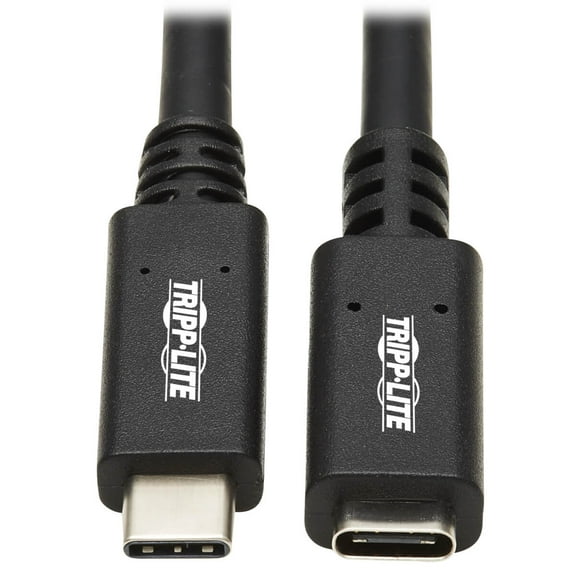Tripp Lite by Eaton USB-C Extension Cable M/F USB 3.2 Gen 1 5 Gbps Thunderbolt 3 Compatible Black 6 ft. 1.83 m U421006