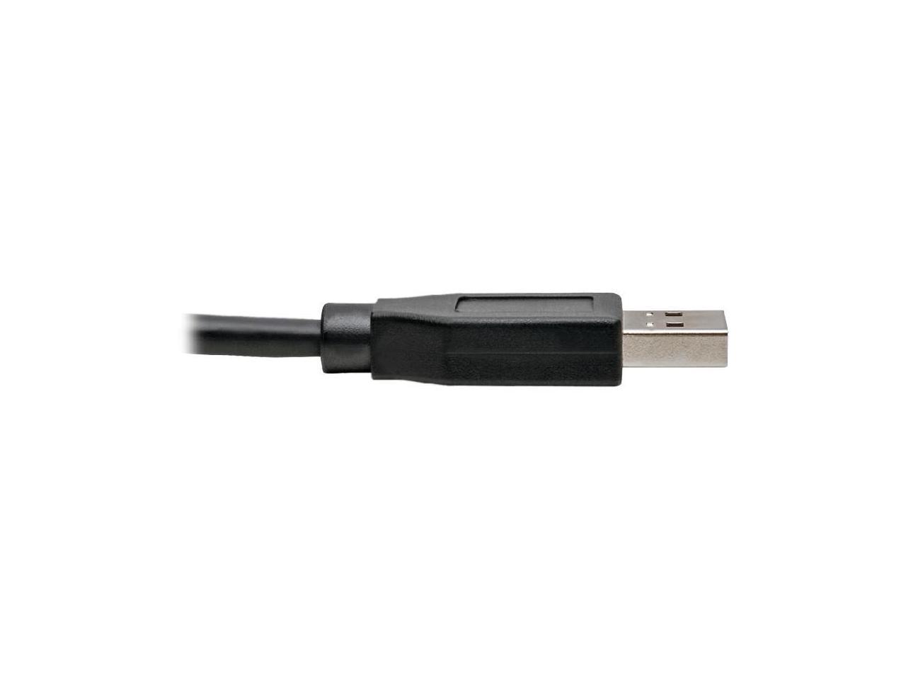 Tripp Lite U428-003-CRA Right-Angle USB-C to USB-A Cable, M/M, 3 ft. - USB for Hard Drive, Workstation, Tablet, Smartphone, Wall Charger, Car Charger, MacBook, Ultrabook, Chromebook, Printer, Scanner, - image 1 of 19
