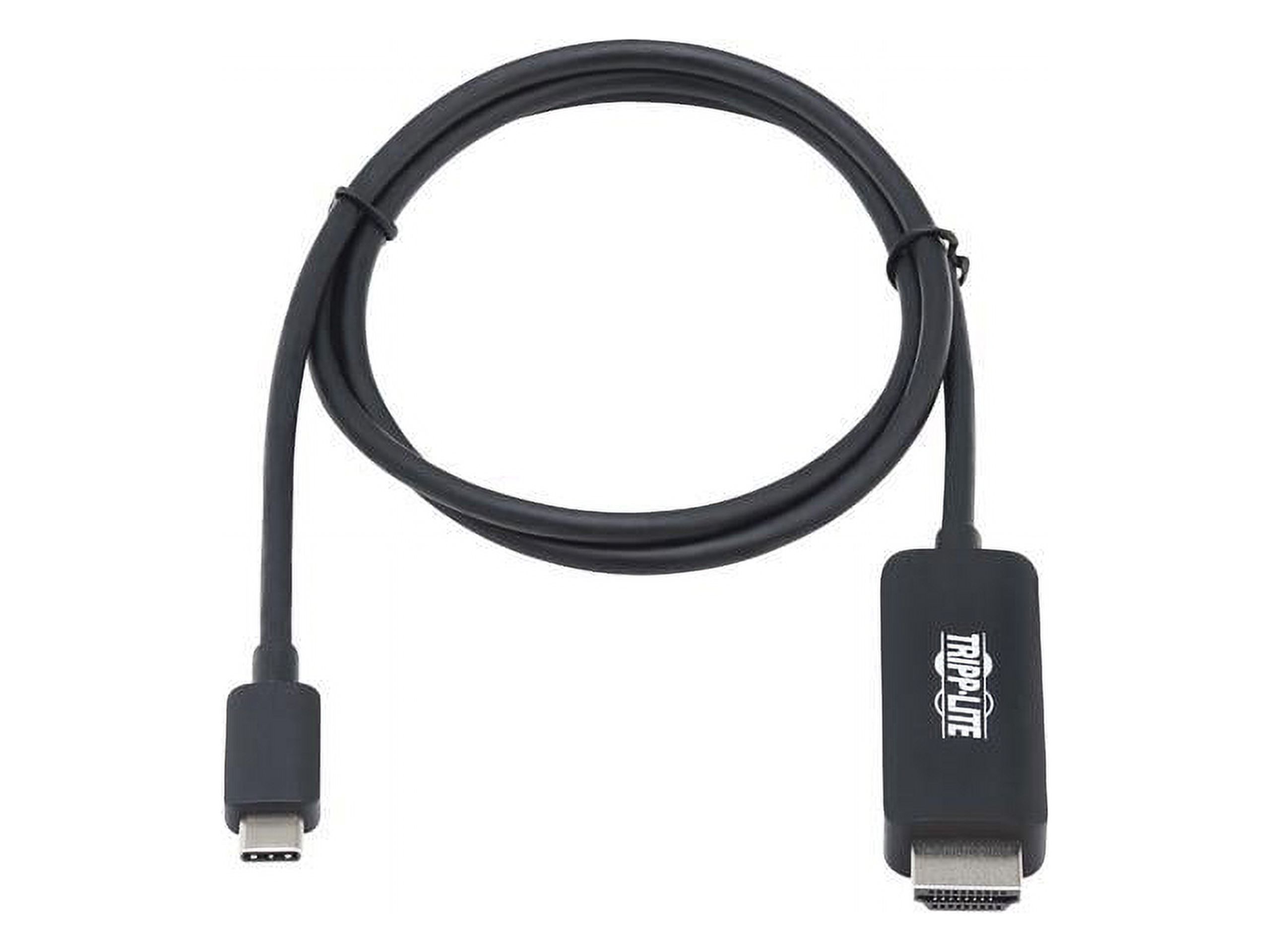 Tripp Lite U444-003-HBE USB-C to HDMI Adapter Cable (M/M), 4K, 4:4:4, Thunderbolt 3 Compatible, Black, 3 ft. - image 1 of 5