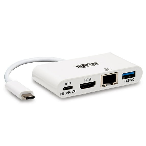 Tripp Lite U444-06N-H4GU-C USB 3.1 Gen 1 USB-C to HDMI External Video Adapter with USB-A Hub, USB-C Charging Port