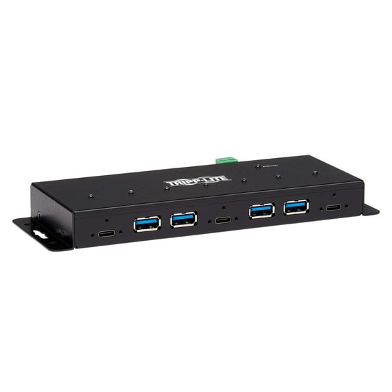 Tripp Lite U460-4A3C-IND 7-Port Industrial-Grade USB 3.1 Gen 2 Hub - Black