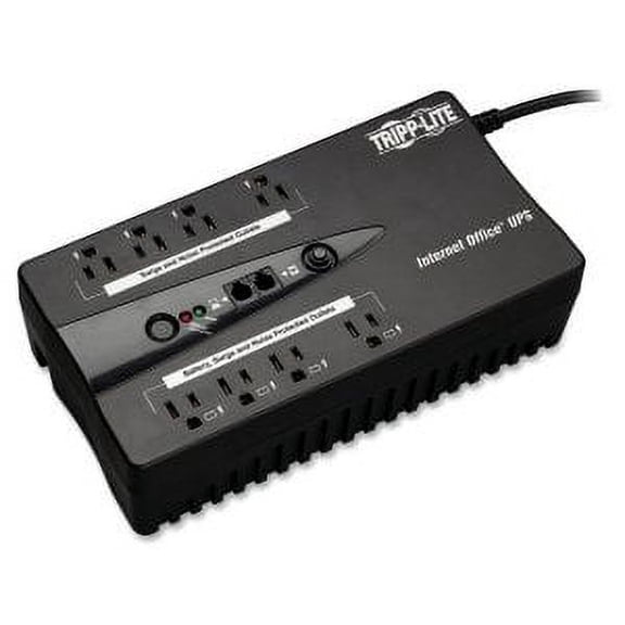 Tripp Lite UPS 550VA 300W Desktop Battery Back Up Compact 120V USB RJ11 PC 50/60Hz Tower - 4 Hour Recharge - 1.20 Minute Stand-by - 120 V AC Input - 120 V AC Output - 10 x NEMA 5-15R