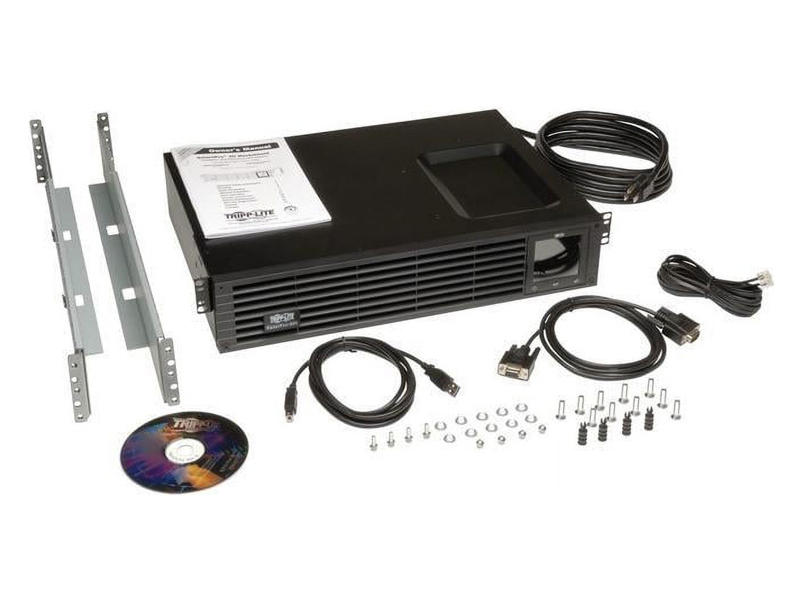 Tripp Lite UPS Smart 1000VA 900W 120V LCD USB DB9 Ext Run SMART1000RMX2UN