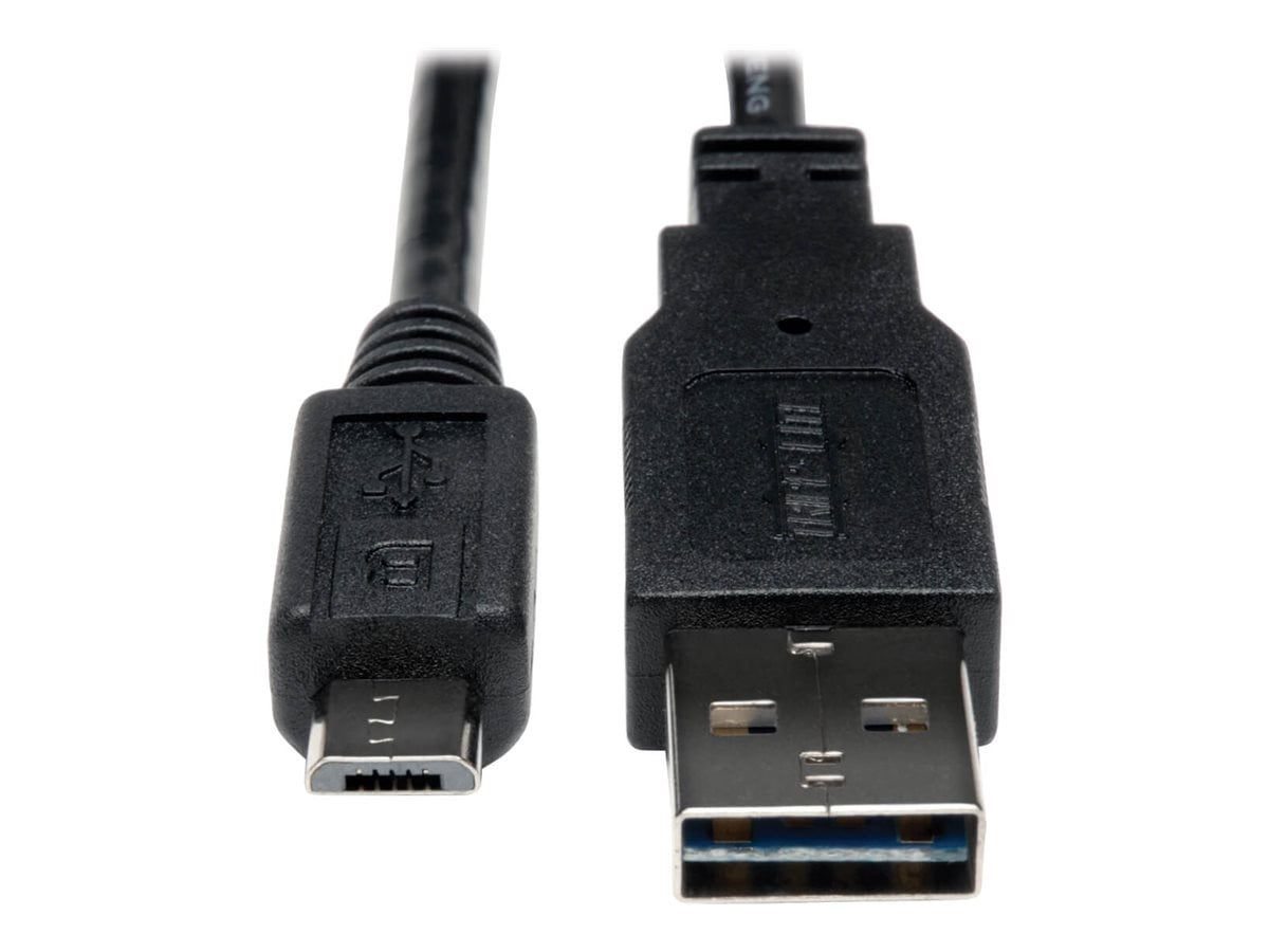 Tripp Lite 6ft Universal Reversible USB 2.0 Hi-Speed Cable (A to 5Pin Micro B)