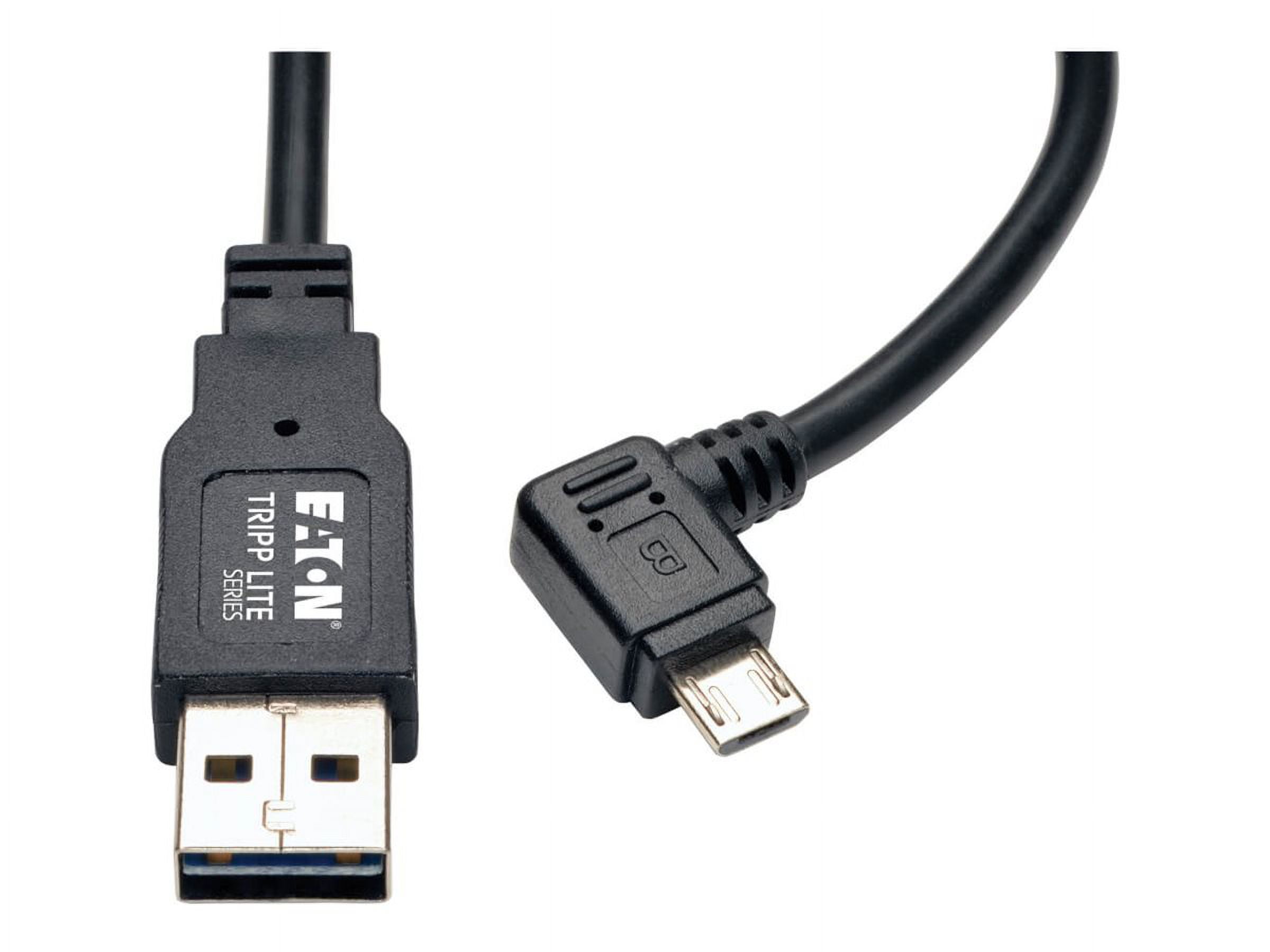 Tripp Lite UR05C-003-RB Dedicated Reversible USB Charging Cable Black 3 ft